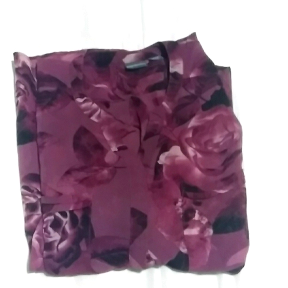 Blouse See through flowers design